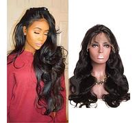 HBYLEE - 13 * 4lace frontal largo onda grande del cuerpo negro rizado peluca de 20 pulgadas [color: 20 pulgadas]