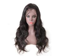 HBYLEE - 13 pelucas de cabello humano negro con onda grande de 4 cordones, 40 cm [color: 40,42 cm]