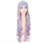 HBYLEE - 2018 Moda Naranja Rosa Ombre Peluca Larga Ondulada Anime Cosplay Harajuku Lolita Pelucas de Cabello Para Mujeres 4 Modelos Disponibles PL-182[Color:PL-182]