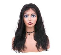 HBYLEE - 360wig peluca negra natural de onda del cordón completo 20inch[Color:20 pulgadas]