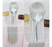 HBYLEE 39"100 cm de largo Anime Kuroshitsuji Black Butler Undertaker Under Taker Pelo Resistente al Calor Cosplay Disfraz Peluca [Color:según plan]