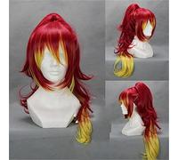 HBYLEE Anime Blue Exorcist Women Kirigakure Shura Cosplay Wigs Ao No Exorcist RPG Kirigakure Shura Long Chip Cola de Caballo Peluca Cosplay Anime Wig Coser (Tamaño: 1)[Color:Peluca]