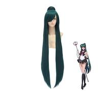 HBYLEE - Anime Coer Wig. Anime Sailor Moon Meiou Setsuna Peluca larga Cosplay Disfraz de pelo sintético resistente al calor Sailor Plutón mujeres pelucas C-382[Color: Onecolor]