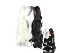 HBYLEE - Anime Coer Wig. Dangan Ronpa Monokuma Larga Colas de Caballo Peluca Rizada Cosplay Disfraz Danganronpa Pelo Sintético Resistente al Calor Mujeres Cosplay Pelucas MCO-10. [Color: Onecolor]