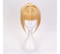 HBYLEE - Anime Coser Fate Stay Night Cosplay Cabello Nero Pelucas Sabre Cosplay Peluca Altria Pendragon Resistente al Calor Sintético Anime Fate Grand Order Pelucas [Color]