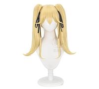 HBYLEE - Anime Coser Peluca Anime Kakegurui Meari Saotome Cosplay Peluca larga amarilla con cinta de seda resistente al calor pelo de fibra + gorro de peluca fiesta [color: amarillo]