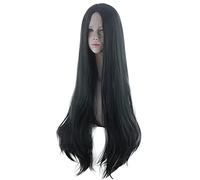 HBYLEE Anime Coser Peluca: Trigger Happy Havoc Korekiyo Shinguji Verde Oscuro Cosplay Peluca de Rol Cola de Caballo 100 cm [Color]