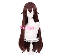 HBYLEE Anime Coser Pruik Ámbar Genshin Efecto Cosplay Mujeres Niñas 80 cm Peluca Marrón Cosplay Anime Cosplay Cosplay Pelucas Trenzas Resistente al Calor Pelucas Sintéticas Halloween [Color: Onecolor]