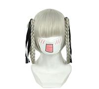 HBYLEE Anime Coser Pruik Anime Kakegurui Kirari Momobami Cosplay Peluca con Lavado de Cabello Fibra Resistente al Calor + Peluca Gorra Fiesta Chicas Mujeres Accesorios Niñas [Color: Onecolor]