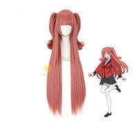 HBYLEE Anime Coser pruik Anime Kakegurui Yumemite Yumemi Cosplay Pelucas Largas Pelucas de Pelo de Fibra Resistente al Calor + Peluca Gorra Fiesta Chicas Mujeres Accesorios Niñas Mujeres [Color]
