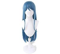 HBYLEE Anime Coser pruik Anime Maizono Sayaka Long Blue Cosplay Peluca de pelo sintético Dangan Ronpa + peluca gorra fiesta juego de rol niñas mujeres [color: según plan]