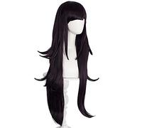 HBYLEE Anime Coser pruik Anime Mikan Tsumiki Cosplay oscuro lila larga peluca sintética pelo sintético Dangan Ronpa+ peluca gorra fiesta papel jugar niña [color: Onecolor]
