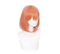 HBYLEE Anime Coser Pruik Anime The Quintesential Quintuplets Nakano Yotsuba Cosplay Peluca Corta Naranja Pelo Sintético + Peluca Gorra Fiesta Papel Jugar Chica [Color:según el plan]