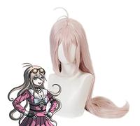 HBYLEE Anime Coser pruik Anime v3 iruma MIU Cosplay rosa peluca larga pelo sintético Dangan Ronpa+ peluca gorra fiesta papel jugar niñas mujeres [color: según plan]