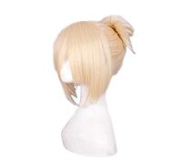 HBYLEE Anime Coser pruik Ataque a Titan Annie Leonheart Cosplay Peluca Anime Rubio Pelo falso Mujeres Niñas Pelo Sintético Halloween Fiesta Pelucas [Color:según el plan]