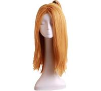 HBYLEE Anime Coser pruik Deidara Cosplay Peluca Anime Dorada Larga Pelucas Rectas Cosplay Accesorios para Mujeres Niñas con Gorro de Peluca [Color: Onecolor]