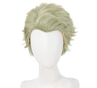 HBYLEE Anime Coser pruik Nanami Kento Cosplay Peluca Anime Jujutsu Kaisen Mixta Verde Peluca Cosplay Accesorios para Mujeres Niñas con Peluca Gorro [Color: Onecolor]