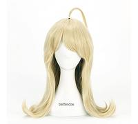 HBYLEE - Anime Coser pruik v3: Harmonie Kaede Matar Kaede Akamatsu Cosplay pelucas largas suaves rubias doradas resistentes al calor sintético + gorra de peluca [color: rubio ]