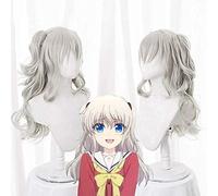 HBYLEE Anime Coser Wig Charlotte Tomori Nao 70 cm de largo morado Cosplay Disfraz resistente al calor pelucas de pelo sintético + gorras [color: según plan]