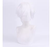 HBYLEE - Anime Role Play For Norman White Short Wig Cosplay Yakusoku No Neverland Heat Resistant Hair The Promised Neverland Wigs[Color:-]