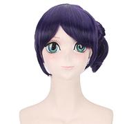 HBYLEE - Anime Role Play For Nozomi Tojo Love Live Purple Wig Halloween Fancy Cosplay Wig[Color:purple]
