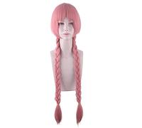 HBYLEE - Anime Role Play For Princess Connect Re Dive Mimi Cosplay Wig Pink Braid Hair Halloween Party Girls[Color:Pink]