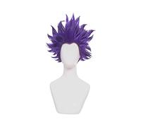 HBYLEE - Anime Role Play For Shinsou Hitoshi Cosplay Wig 35 cm Short Purple Synthetic Hair Halloween Party Wigs [Color:purple]