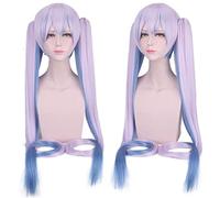 HBYLEE - Anime Role Play For Vocaloid Miku Long Cosplay Wigs With 2 Clip Synthetic Hair[Color:-]
