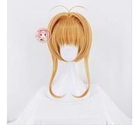 HBYLEE Card Captor Sakura Clear Card Kinomoto Sakura Blonde Cosplay Wig Party Wigs [color: según plan]