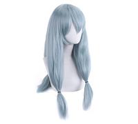 HBYLEE -Cosplay Wig for Anime Jujutsu Kaisen Mahito 65cm Long Straight Lake Blue Synthetic Wigs Heat Resistant Hair [Color]