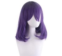 HBYLEE - Cosplay Wig For Anime Kinsou No Vermeil Light Purple Gradient Short Hair Vermeil In Gold Devil Goldfilled Alto[Color:Purple ]