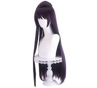 HBYLEE - Cosplay Wig For Anime Komi Can't Communicate Cosplay Komi Shouko Long Purple Wig[Color:purple]