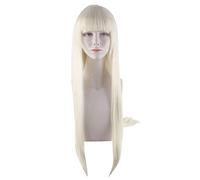 HBYLEE -Cosplay Wig For Anime Yomozuki Runa Wig Long Straight Natural Gold Neat Bang Halloween Dress Up Hair Accessories[Color:Golden]