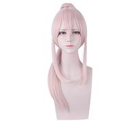 HBYLEE -Cosplay Wig For Azur Lane Ayanami Long Ponytail Wig Game Role Play Wigs Halloween Party Accessories[Color:-]