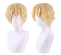 HBYLEE - Cosplay Wig for Chainsaw Man Denji Wig Light Golden Wigs Short Anime Halloween Party [Color:Golden]