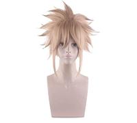 HBYLEE - Cosplay Wig For Final Fantasy Vii FF7 Cloud Strife Linen Blonde With Braided Heat Resistant Hair Wig[Color: Rubio]
