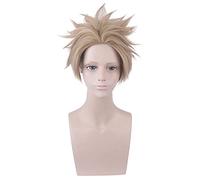 HBYLEE - Cosplay Wig For Takami Keigo Hawks Short Brwon Wigs Anime Role Play Wigs Halloween Cos Props[Color:-]
