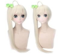 HBYLEE Game Yosuga No Sora In Solitude Cosplay Straight Wig With Two Chip Cabello sintético Sora Kasugano Cosplay Wig Cap One Size Pl-764 [Color]