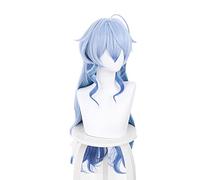 HBYLEE Genshin Impact Ganyu Cosplay 75 cm Long Blue Gradient Wig Cosplay Anime Cosplay Wigs Heat Resistant Synthetic Wigs Halloween [Color]