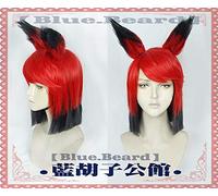 HBYLEE Hazbin Cosplay Hotel ALASTOR Pelucas de Cosplay Accesorios para el pelo Halloween Carnaval Navidad Disfraces Accesorios [Color: según plan]