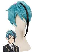 HBYLEE - Jade Leech Cosplay Twisted Wonderland Cosplay Hombres Peluca Corta Cosplay Anime Cosplay Pelucas sintéticas resistentes al calor [Color: Onecolor]