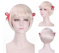 HBYLEE - Juego de anime Onmyoji Rubio corto Bob pelucas para mujer, pelo sintético trenzado, disfraz de Halloween, fiesta, cosplay [color: rubio]