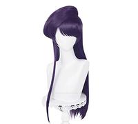 HBYLEE - Komi Cant Communicate Komi Shoko Cosplay Wig Anime Komi-san Wa Comyushou Desu Cosplay Dark Purple Long Women Wig[Color:purple]