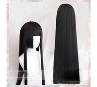 HBYLEE Long Straight Wigs Kakegurui Compulsive Gambler Yumeko Jabami Cosplay Wigs + gorro [color: según planeo]