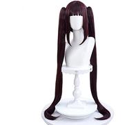 HBYLEE - Peluca Anime Cosplay Chocola Nekopara Cosplay Peluca Chocolate Resistente al Calor Pelo Sintético Chocola Cosplay Cabello + Peluca Gorra [Color:-]