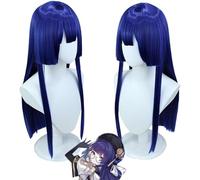 HBYLEE Peluca de Anime Anime Honkai: Star Rail Cosplay peluca larga pelo corto negro azul rojo amarillo blanco peluca + gorra, para Halloween, fiesta, carnaval, vida nocturna, conciertos, bodas