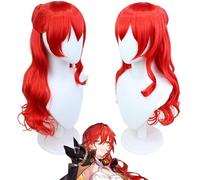 HBYLEE Peluca de Anime Anime Honkai: Star Rail Cosplay peluca larga pelo corto negro azul rojo amarillo blanco peluca + gorra, para Halloween, fiesta, carnaval, vida nocturna, conciertos, bodas