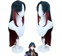 HBYLEE Peluca de Anime Anime Honkai: Star Rail Cosplay peluca larga pelo corto negro azul rojo amarillo blanco peluca + gorra, para Halloween, fiesta, carnaval, vida nocturna, conciertos, bodas
