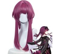 HBYLEE Peluca de Anime Anime Honkai: Star Rail Cosplay peluca larga pelo corto negro azul rojo amarillo blanco peluca + gorra, para Halloween, fiesta, carnaval, vida nocturna, conciertos, bodas