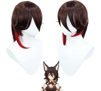 HBYLEE Peluca de Anime Anime Honkai: Star Rail Cosplay peluca larga pelo corto negro azul rojo amarillo blanco peluca + gorra, para Halloween, fiesta, carnaval, vida nocturna, conciertos, bodas